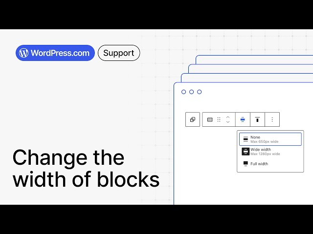 Adjusting block width in WordPress