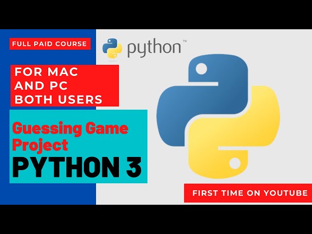 Guessing Game Mini Project in Python 3 |Coding for Kids: Python: Learn to Code with 50 Awesome Games