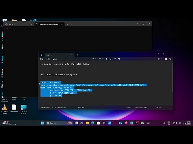 How to connect Oracle 26ai with Python