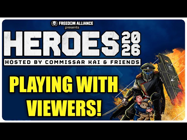 OFFICIAL HEROES 26 CHARITY STREAM! Helldivers 2, TSS