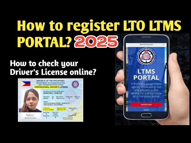 How to register LTO LTMS PORTAL online 2025? How to check Drivers License online?