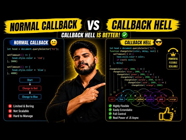 JavaScript Callback & Callback Hell Explained in Hindi 🔥