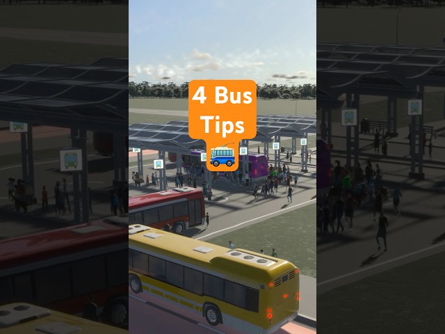 4 Bus Route Tips That Will Transform Your City  #citiesskylines2
