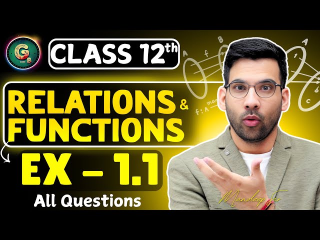 Class - 12 Ex - 1.1, Q1 to Q16 || Relations & Functions Class 12 CBSE NCERT || Green Board
