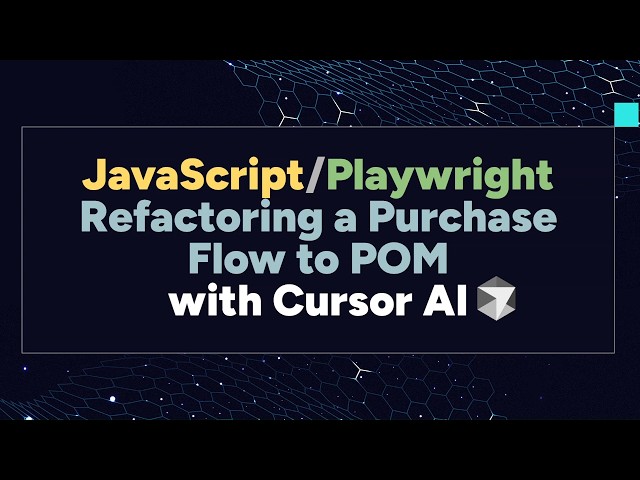 JS/Playwright END-TO- END purchase flow with Cursor AI