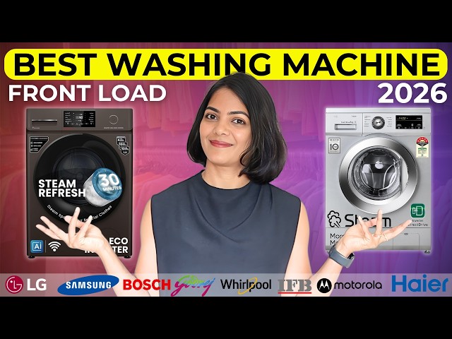 Best front load washing machine 2026 | Samsung vs LG vs Bosch | Haier vs Motorola
