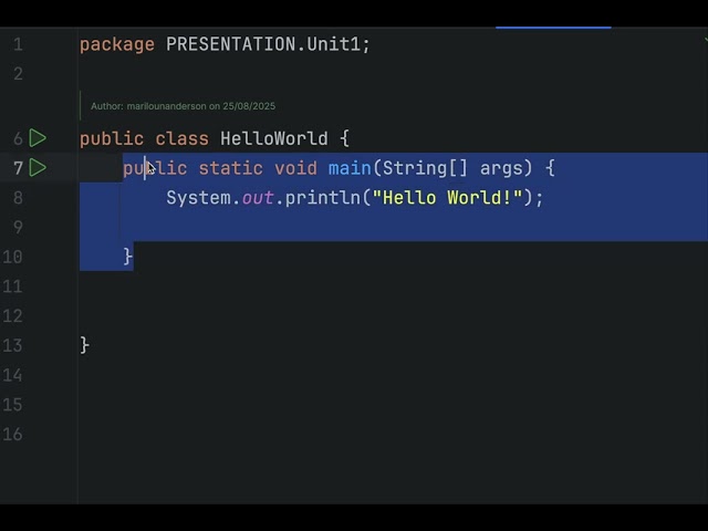 public static void main in Java