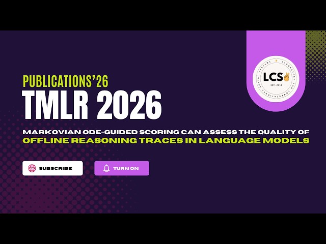 Markovian ODE-Guided Scoring for Evaluating Offline Reasoning Traces in Language Models | TMLR 2026