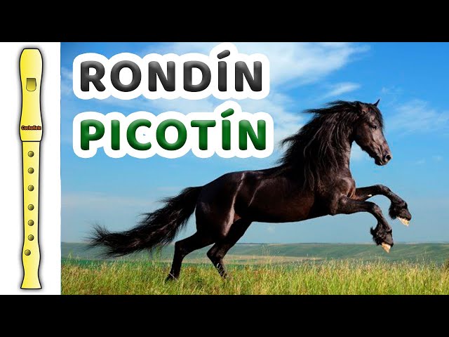 RONDÍN PICOTÍN - Tutorial flauta con notas / Recorder playalong