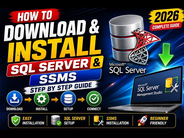 How to download and install SQL Server and SQL Server Management Studio