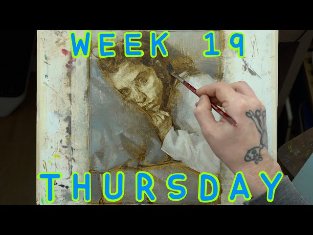 Thursday, Week 19: Reflection- Dead Layers (?), Oil on Linen (21/05/2020)