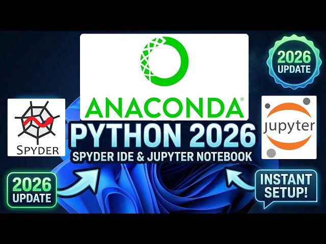 How to install Anaconda on Windows 11 [ 2026 Updated ] Python Spyder IDE, Jupyter Notebook