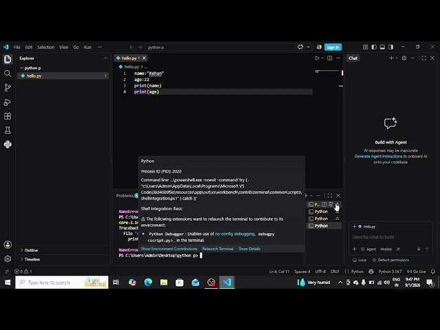 🚀 Day 2/100 | Learning Python from Scratch | Variables in Python 🐍