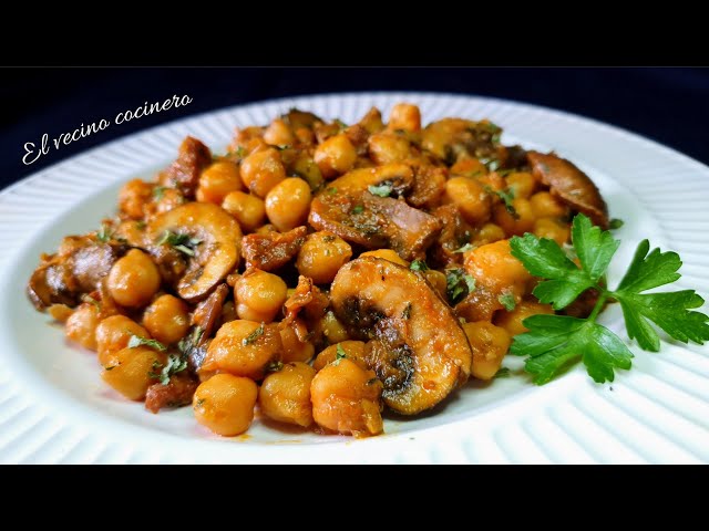 ¿No sabes que comer hoy? Receta fácil y rápida con GARBANZOS de bote🤩
