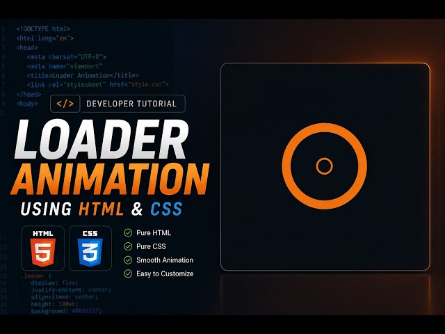 Create a Modern Loading Animation Using Only HTML & CSS