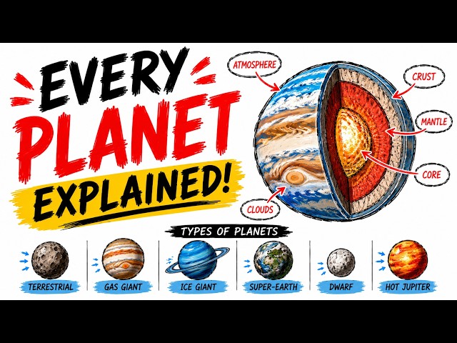 Every Type of Planet Explained: Rocky, Gas Giants, Dwarf Planet, Rogue & More in 18 Min!