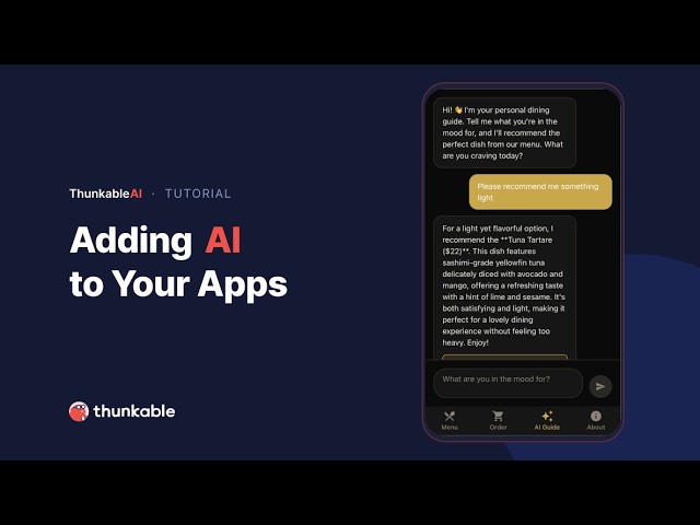 How to Add AI to Your App - Thunkable AI