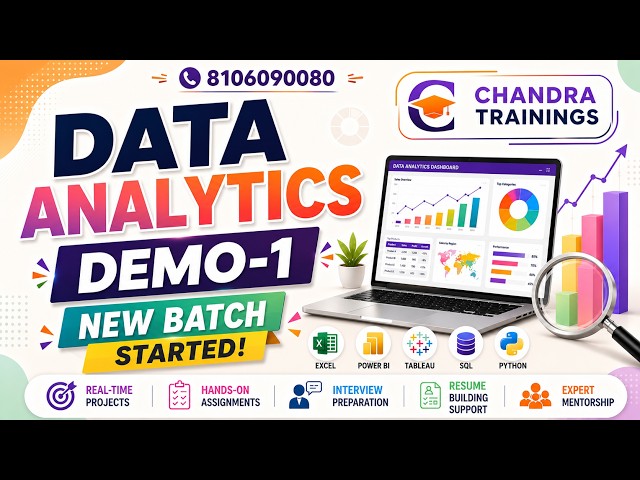 Data Analytics Demo-1 | Complete Course Overview | Excel, SQL, Python & Power BI