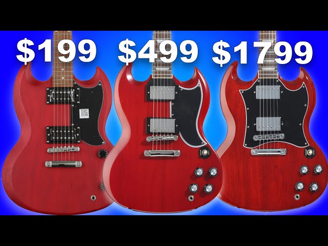 $199 vs $499 vs $1799 Gibson SG: Which One is Actually Worth It
