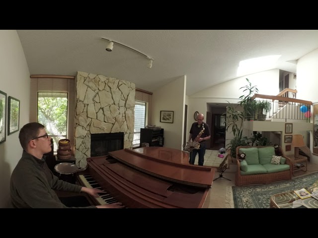 360 Jazz Jam - Dad and Geoff Playing All The Things You Are on Steinway piano and tenor saxophone