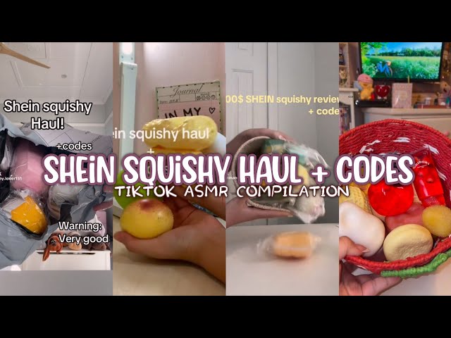 🤍 Shein squishy haul + codes | TikTok ASMR Compilation 