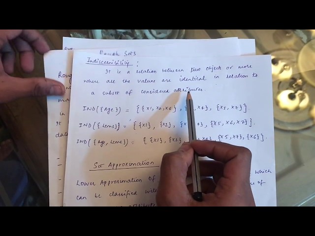 Rough Set Theory | Indiscernibility | Set Approximation | Solved Example