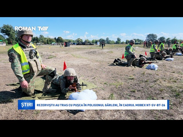 Rezerviștii au tras cu pușca în Poligonul Gârleni, în cadrul MOBEX NT-SV-BT-26