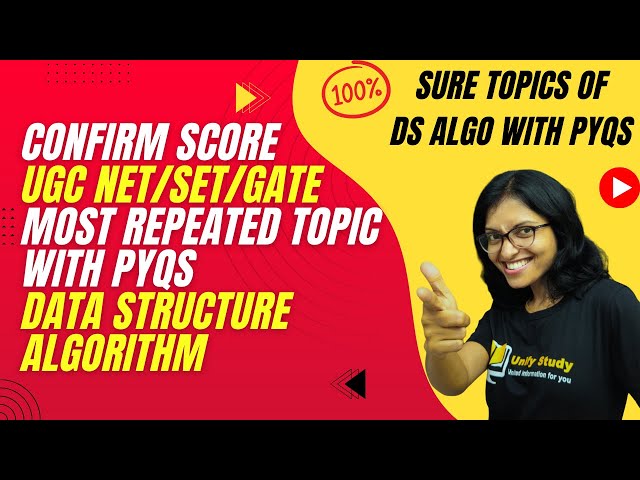 MOST Important Repeated PYQs of DS ALGO|UGC NET PYQ DS ALGO|Data Structure Algorithm|GATE CSE|SET