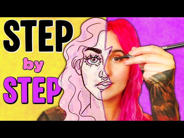 How to Draw a Face WITHOUT Learning Anatomy! (step by step for complete beginners)