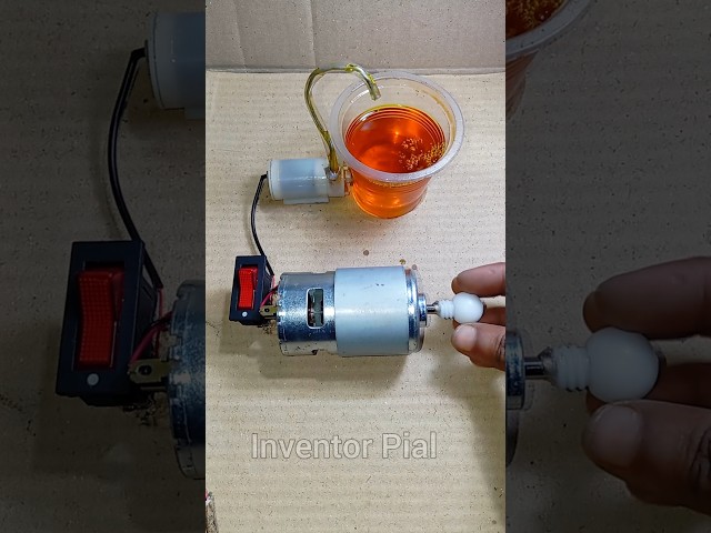 How 775 Dc Motor Tried To Powering Mini Water Pump #dcmotor #tech #shorts
