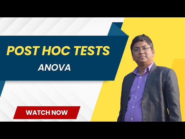 What is Post Hoc Tests in ANOVA  in Statistic ?||Hoc Tests in ANOVA
