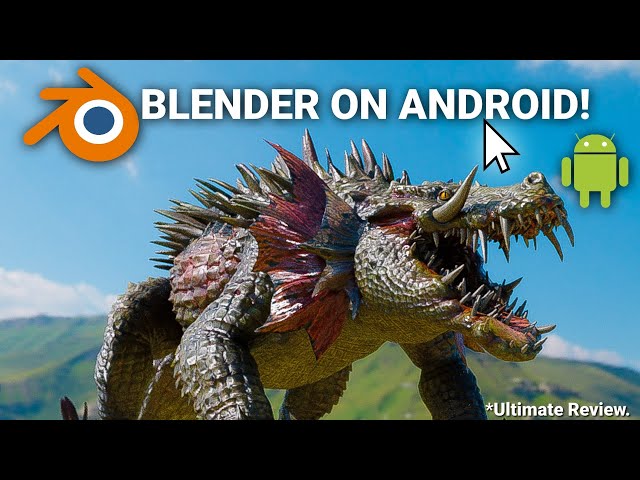 Blender On Android | 2025 Full Setup & First Render Test!