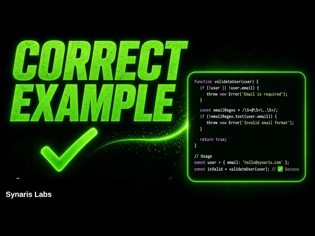 Correct Example | Synaris Labs — Lesson 12