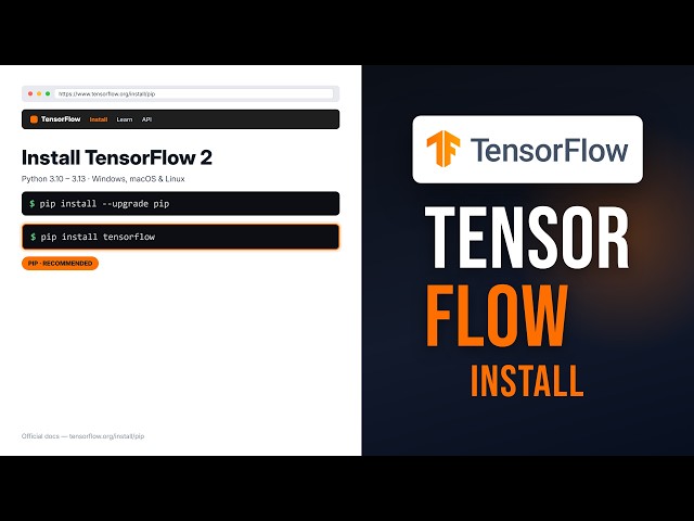 How to Install TensorFlow on Windows & Mac — Full Beginner Guide (2026)