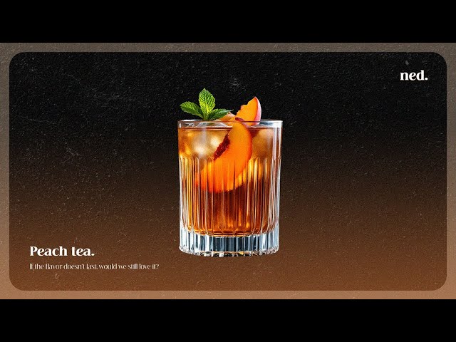 peach tea.