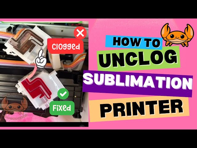 EASY | How to unclog Sublimation printer yourself! How to fix sublimation that won’t print.