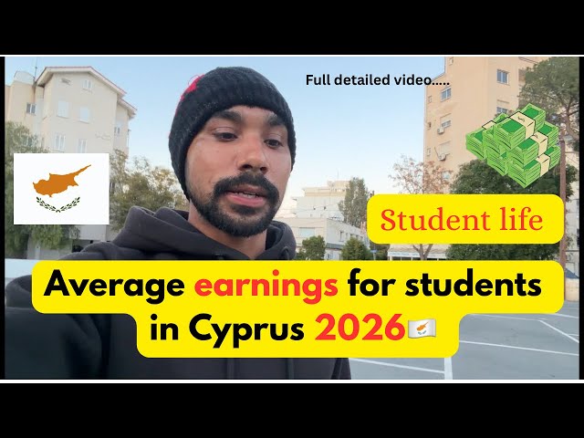 Average Student Earnings in Cyprus 2026 💰 💵 Real Salaries from Part-Time Jobs (Full Breakdown)