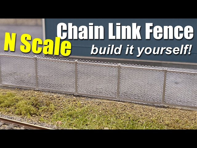 I Made my own N Scale CHAIN LINK Fence!