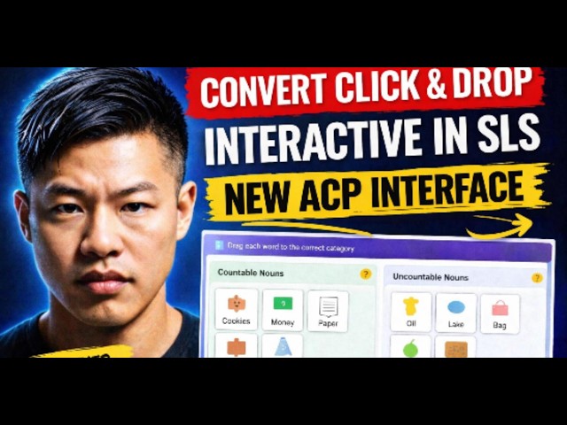 Convert Click & Drop to Drag & Drop in SLS 🚀 | New ACP Interactive Explained