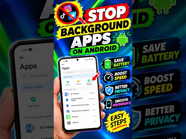 How To Stop Android Apps Running in Background? Stop Them & Save Battery! 🔋⚡
