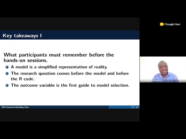 Statistical Modelling Theory class