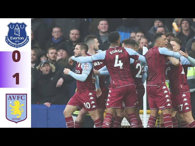 Everton Vs Aston Villa 0-1 Emiliano Buendia Goal & All Extended Highlights