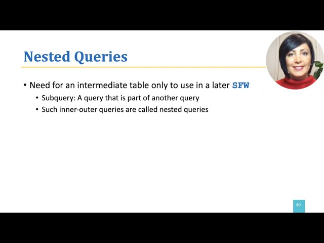 DBS: 1.15. SQL Review (9): Nested Queries