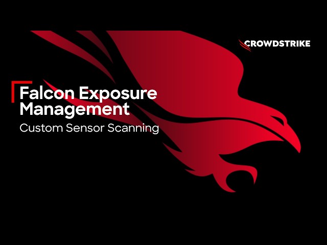 Falcon Exposure Management Custom Sensor Scanning: Demo Drill Down