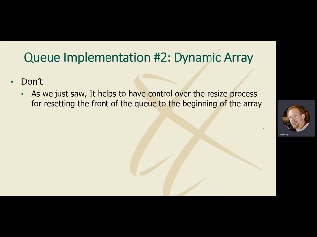 CISC 160   Module 05   Part 14   Stack Implementation using a Dynamic Array
