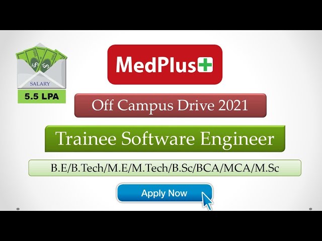MedPlus off Campus Drive 2021 for Fresher | Trainee Software Engineer | Study Stool |