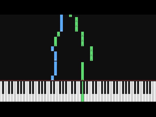 Row, Row, Row Your Boat (Round version) | Piano Visualization