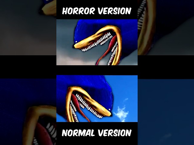Shin Sonic Devora gente, Normal vs Horror Versión #shortvideo