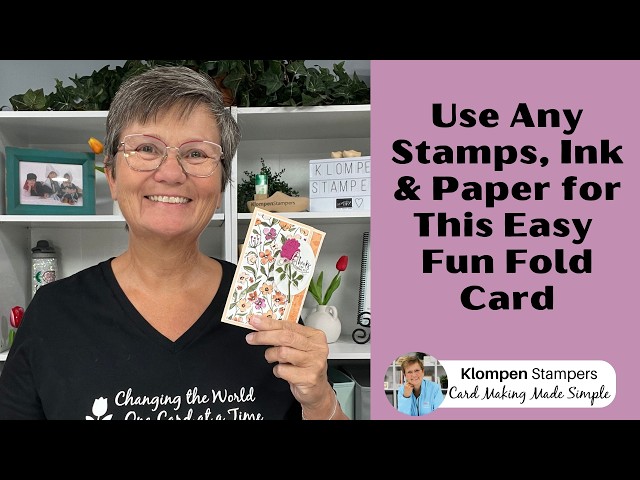 Easy Fun Fold Card Tutorial | Back Fold Design with Any Stamps, Ink & Paper