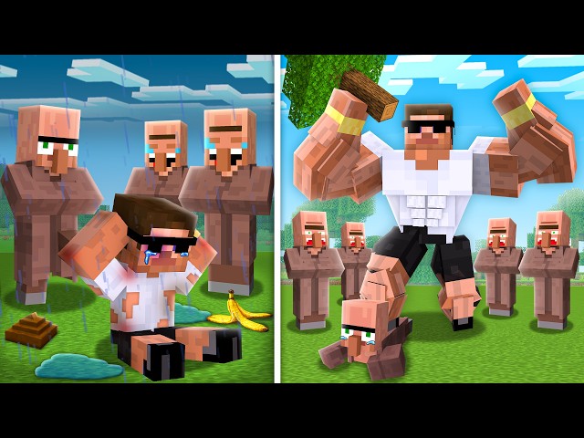 I Become Muscular to Fight Everyone in Minecraft..